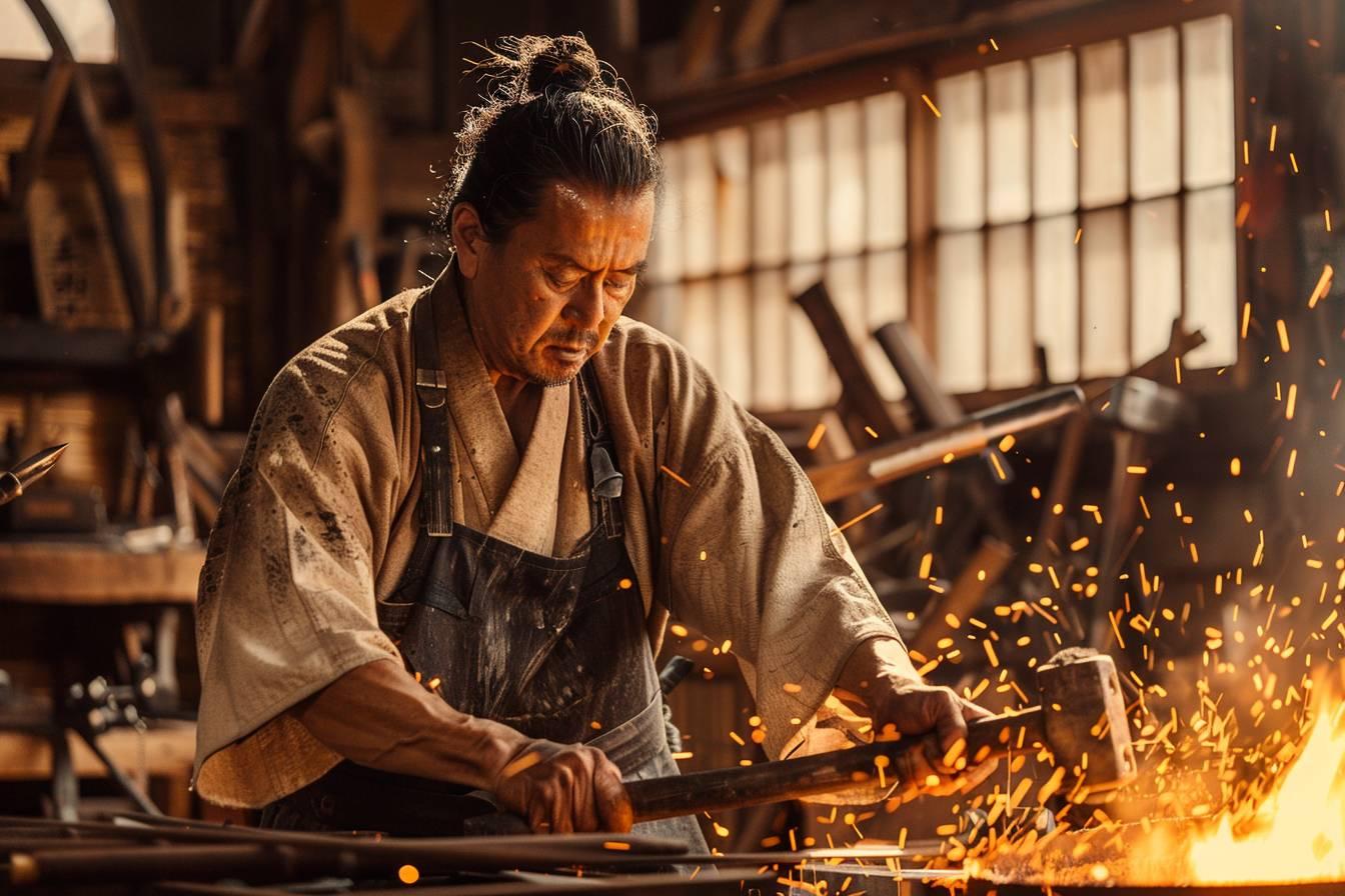 Le savoir-faire des maîtres forgerons japonais contemporains